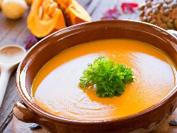 Крем супа от тиква, тиквички, картофи и моркови - снимка на рецептата